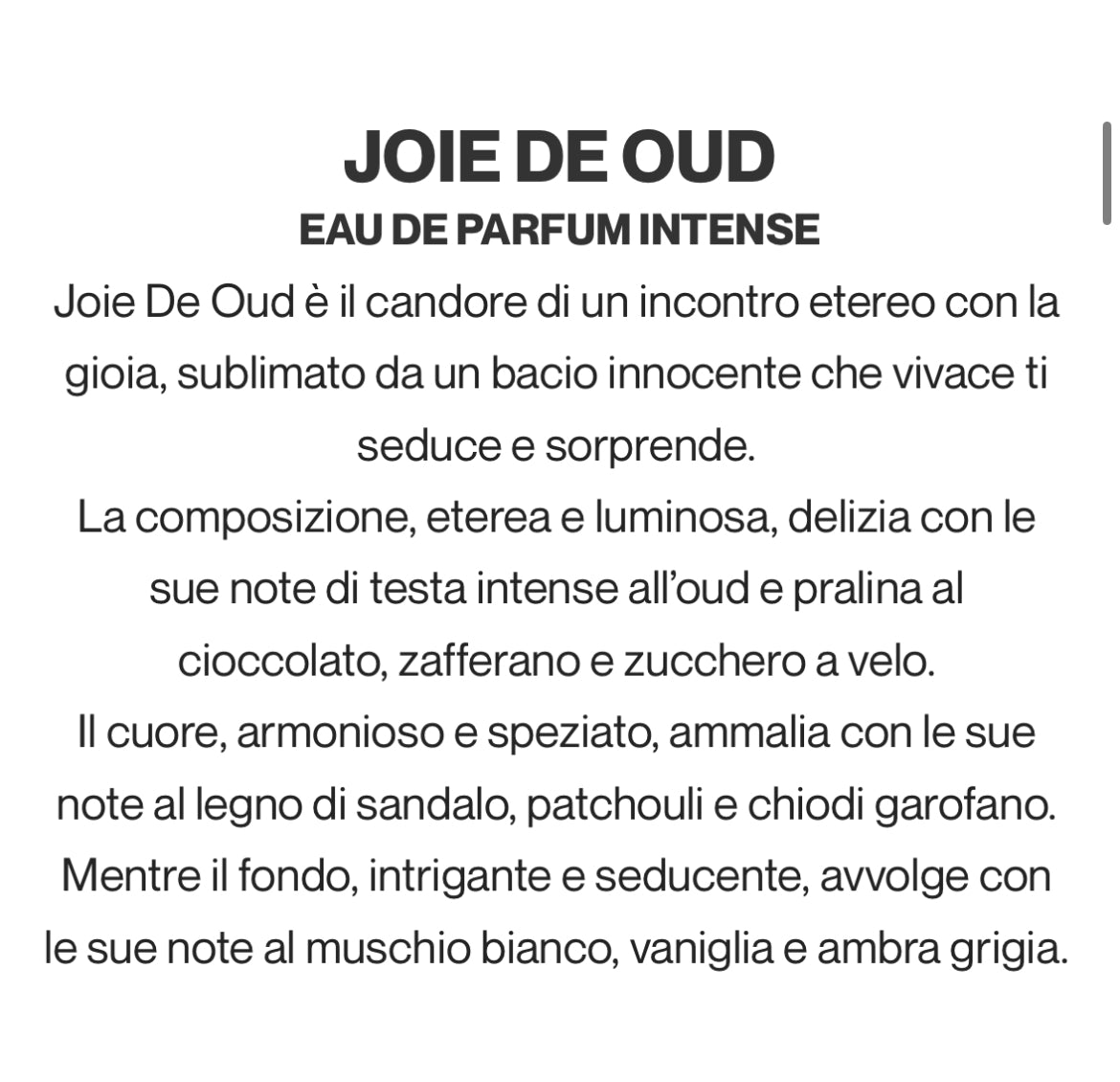 LPDO JOIE DE OUD