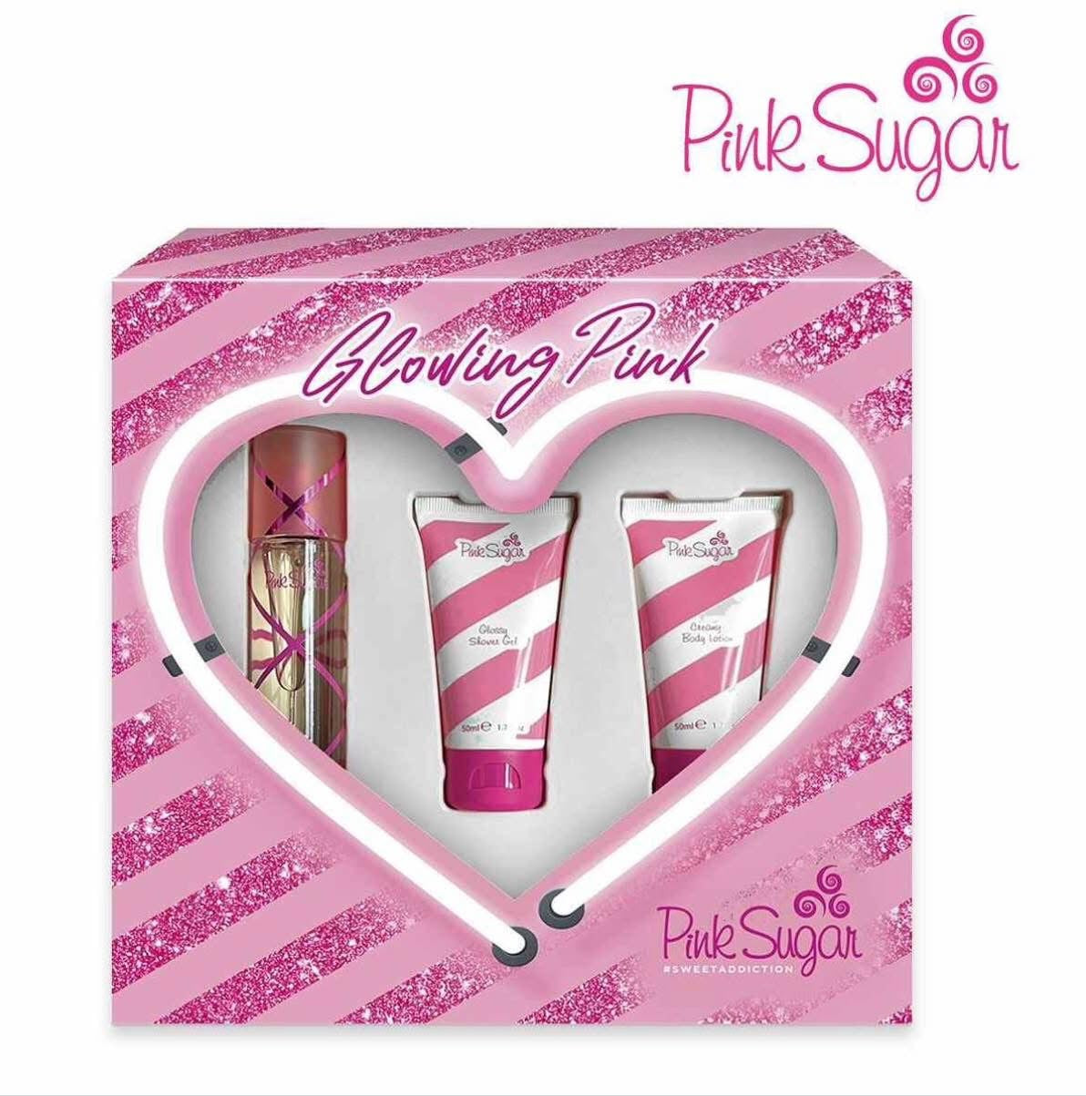 CONFEZIONE PINK SUGAR EAU DE TOILETTE 50ML+ SHOWER GEL 50ML + BODY LOTION 50 ML