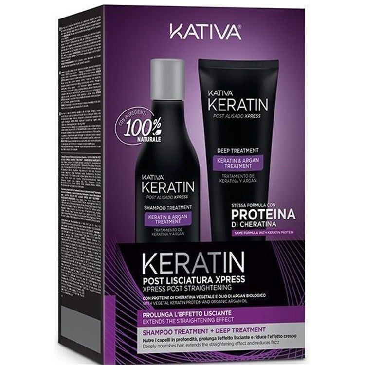 KATIVA KIT SHAMPOO E BALSAMO X IL MANTENIMENTO DELLA CHERATINA LISCIO BRASILIANA