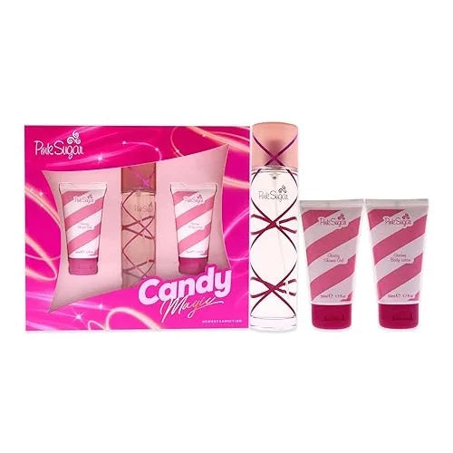AQUOLINA BOX PINK SUGAR EAU DE TOILETTE 100ML + BODY LOTION 50ML + SHOER GEL 50ML