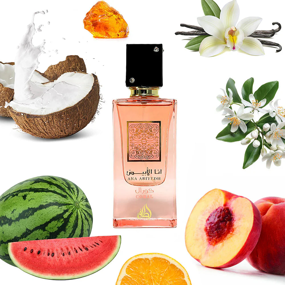 LATTAFA ANA ABIYEDH CORAL EAU DE PARFUM 60ML