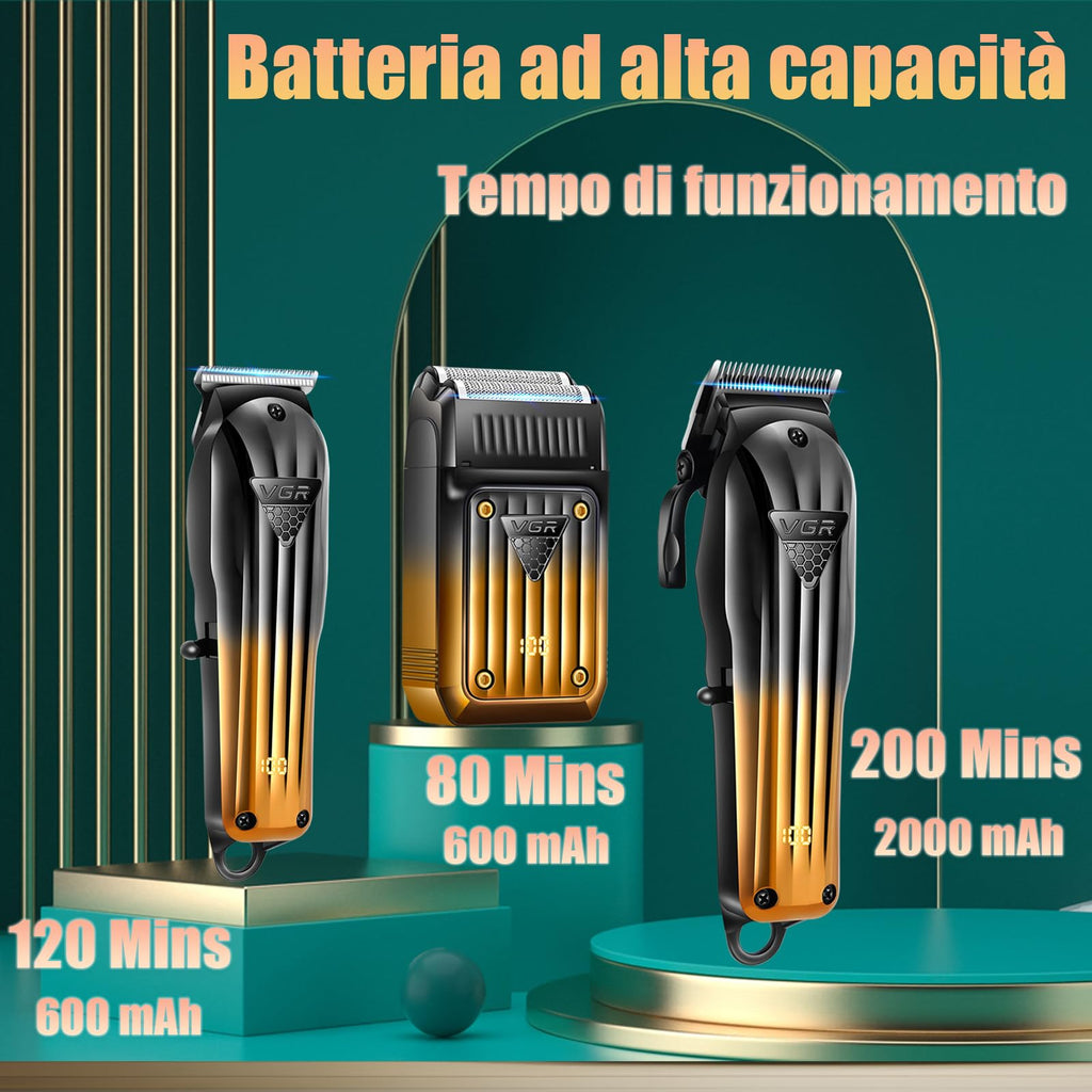 TAGLIACAPELLI COMBO 3 PZ SHAVER / TRIMMER / CLIPPER V644