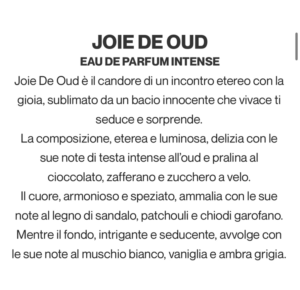 LPDO JOIE DE OUD