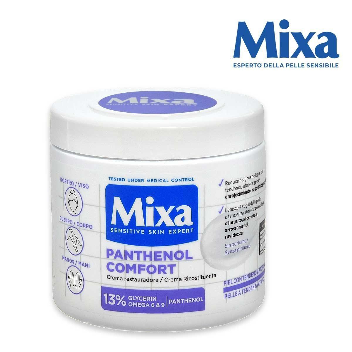MIXA PANTHENOL COMFORT CREMA RICOSTITUENTE LENITIVA PRURITO SECCHEZZA ARROSSAMENTI RUVIDEZZA 400ML