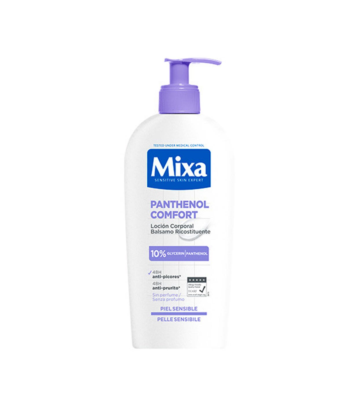 MIXA LOZIONE PANTHENOL COMFORT PER PELLI SENSIBILI ANTIPRURITO 250ML