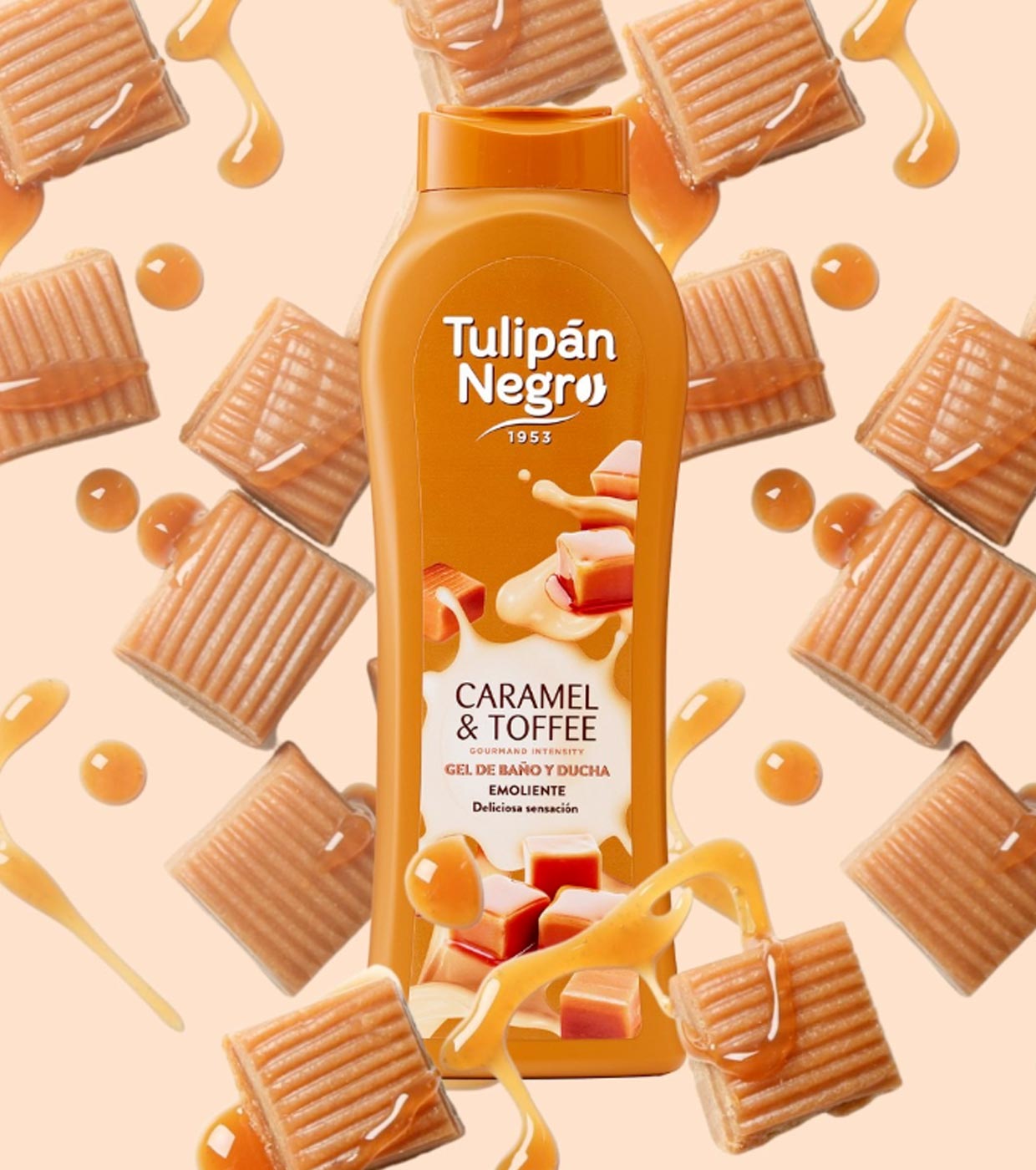 TULIPAN NEGRO BAGNOSCHIUMA 650ML CARAMEL € TOFFEE