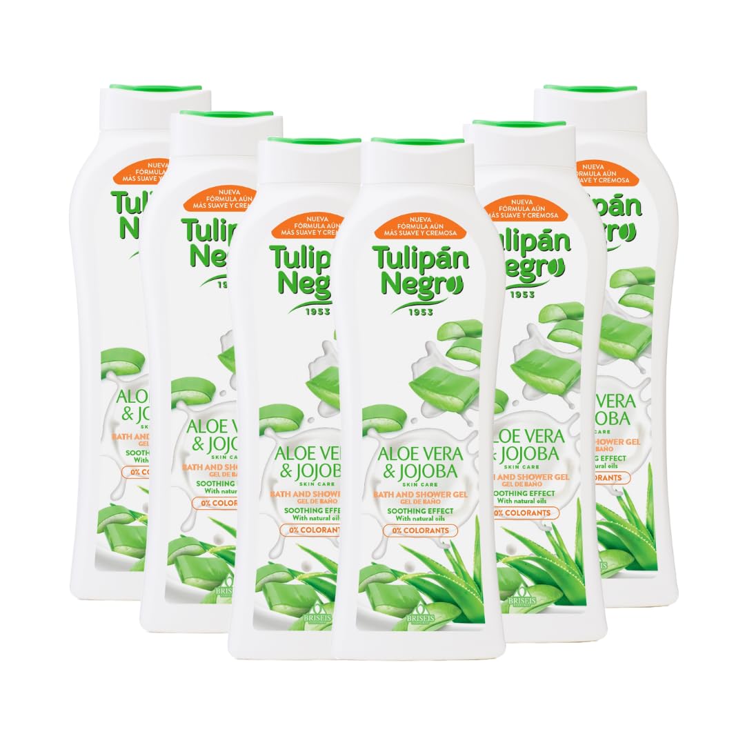 TULIPAN NEGRO BAGNOSCHIUMA 650ML ALOE VERA & JOJOBA