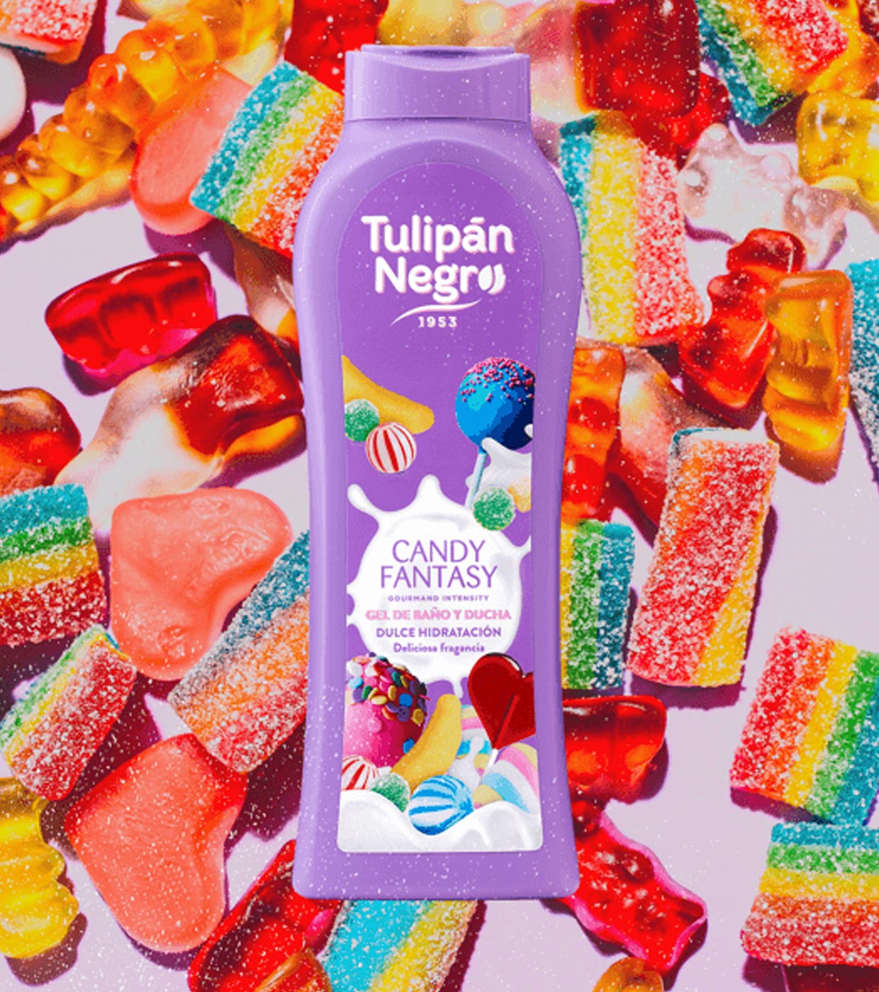 TULIPAN NEGRO BAGNOSCHIUMA 650ML CANDY FANTASY