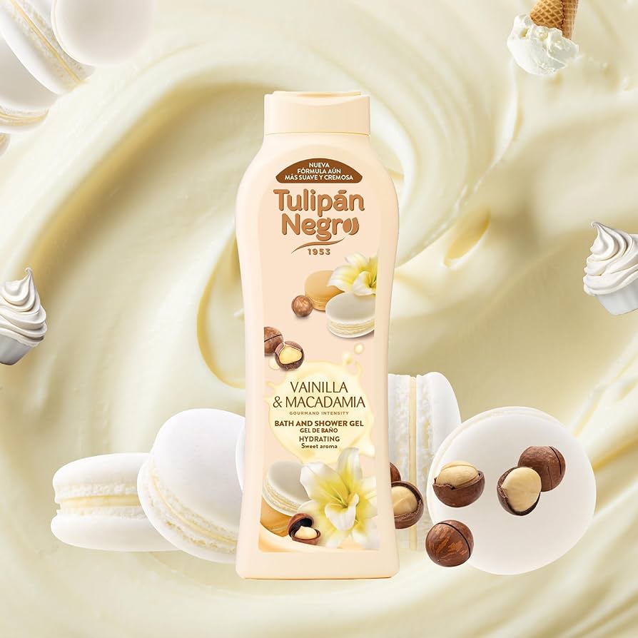 TULIPAN NEGRO BAGNOSCHIUMA 650ML VANILLA & MACADAMIA