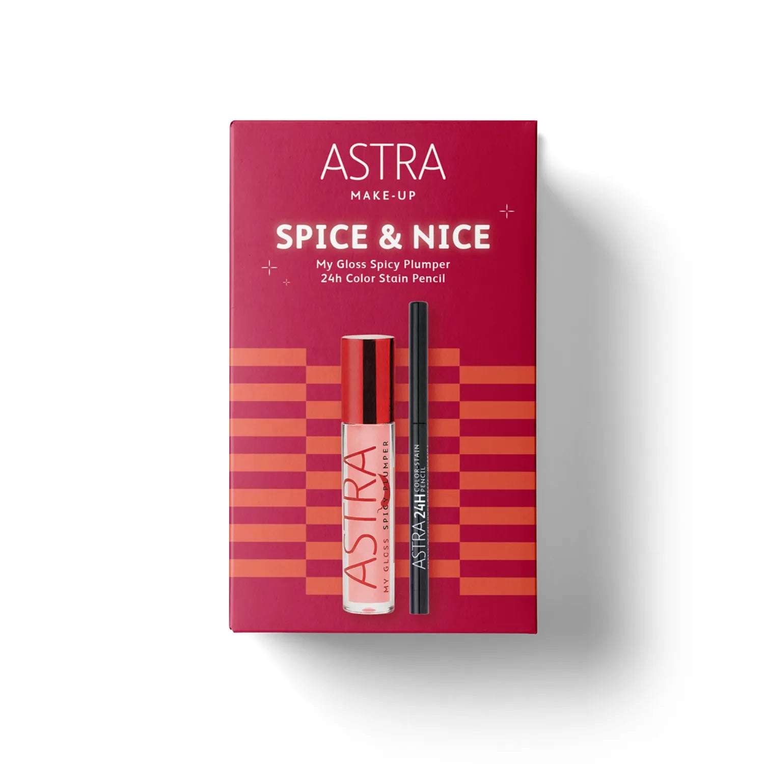 ASTRA BOX MAKE-UP MY GLOSS SPICY PLUMPER + MATITA OCCHI 24H