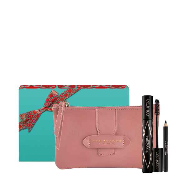 BOX COLLISTAR MASCARA IMPECCABILE + MATITA NERA PROFESSIONALE + BEAUTY BAG THE BRIDGE