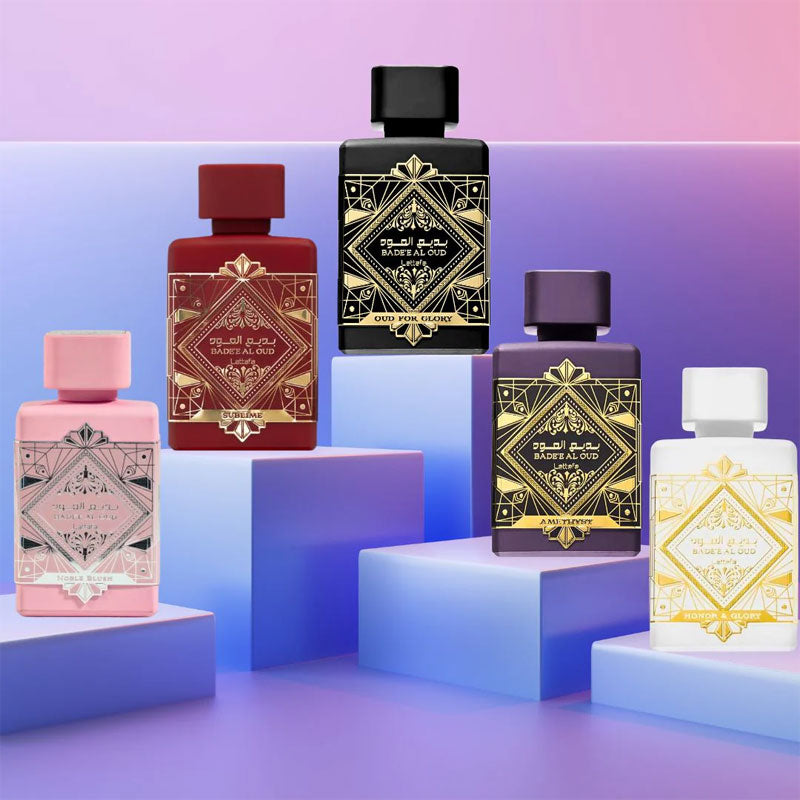 LATTAFA BOX MINIATURE BADEE AL OUD COLLECTION 5 PEZZI DA 5 ML CADAUNA