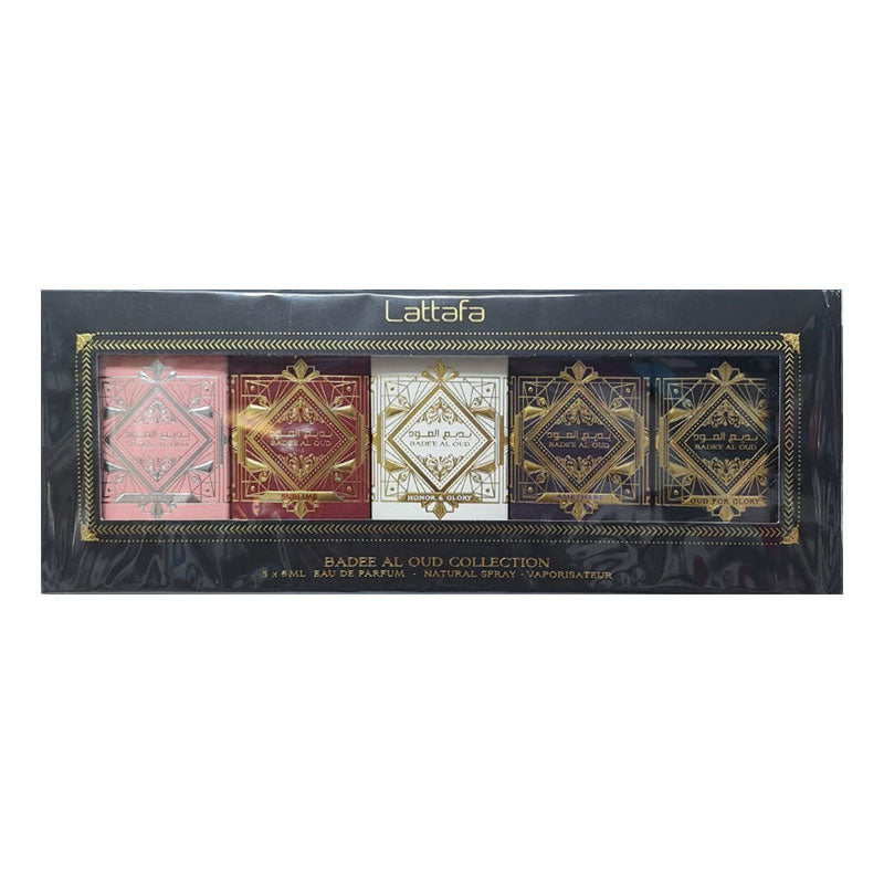 LATTAFA BOX MINIATURE BADEE AL OUD COLLECTION 5 PEZZI DA 5 ML CADAUNA